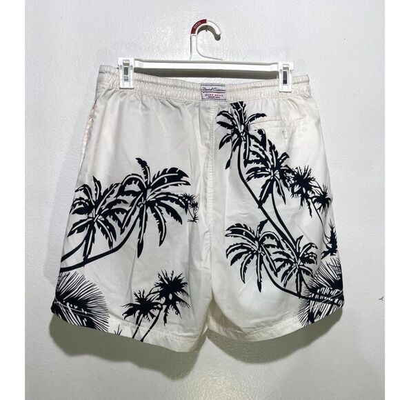David Cremieux beach wear shorts vacation tropical resort wear white palms men L - Picture 2 of 7